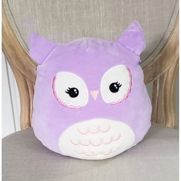NEW Squishmallows Miranda the Owl 8β Official Kellytoy Purple Owl Squishy Plush - Picture 1 of 12